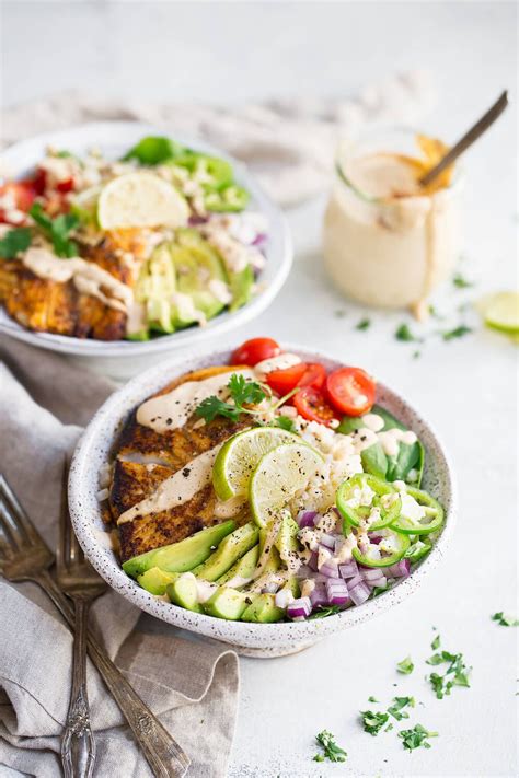 These spicy fish taco bowls are comfort food at its finest with a healthy twist. This recipe for Whole30 Fish Taco Bowls will leave you ...