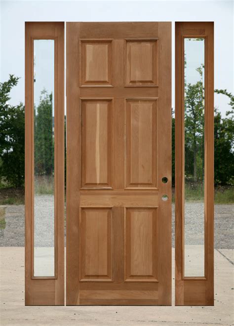 Sidelights for wood entry doors. Double Side Light door frame