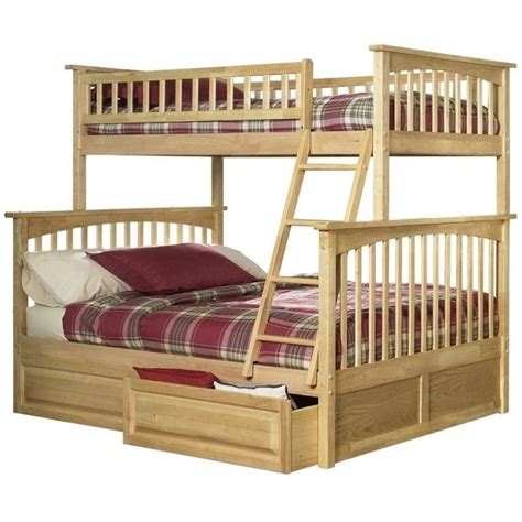 Perfect for the kids room! Atlantic Furniture Columbia Twin Over Full Bunk Bed in ...