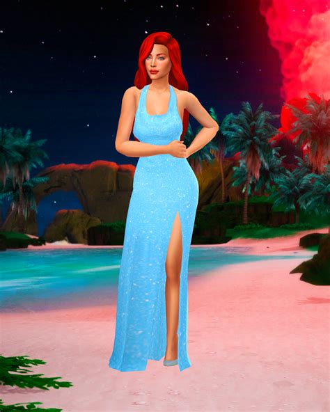 Cas Backgrounds Katverse Sims 4 Mermaid Formal Dress Sims Images And