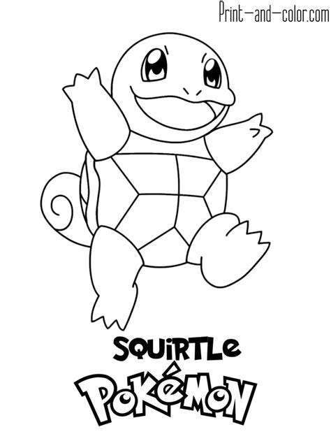 Squirtle Coloring Pages To Download And Print For Free Squirtle