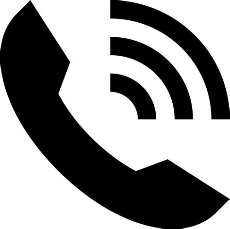 Ring Phone Auricular Interface Symbol With Lines Of The Sound Svg Png