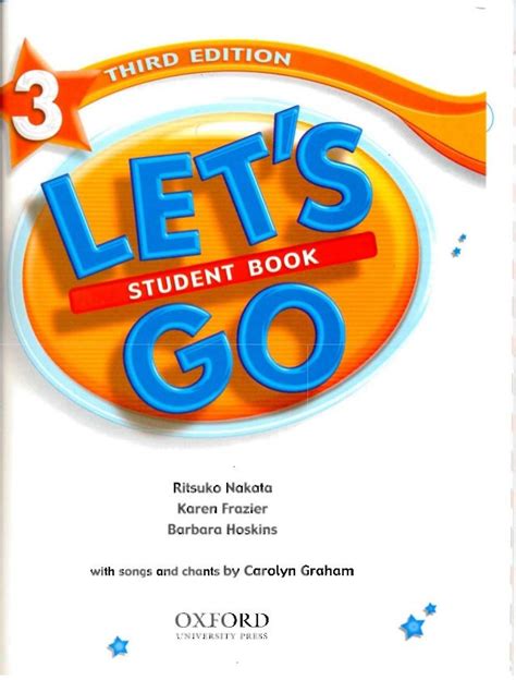 The Cover Of Lets Go Third Edition Student Book With An Orange And