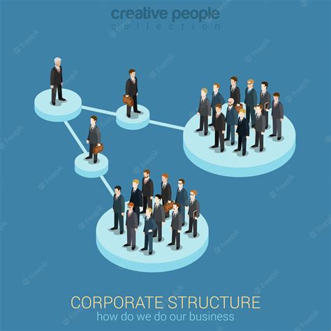 Free Vector Connected Platform Pedestals Groups Of Business People