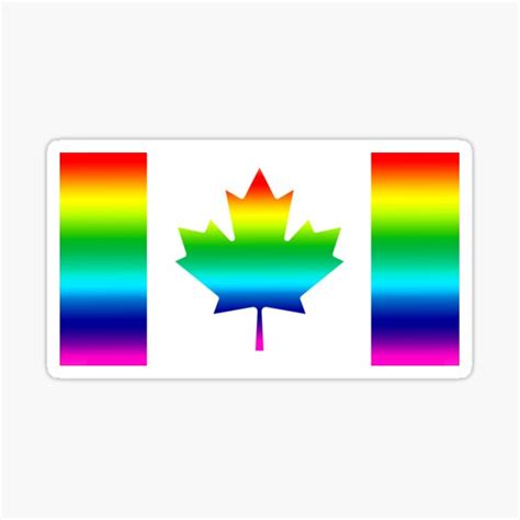 Canadian Pride Flag Sticker By Credbubble Redbubble