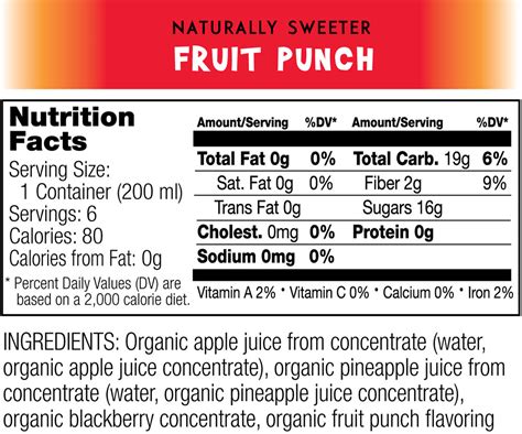 Organic Fruit Juice Cups Wacky Apple