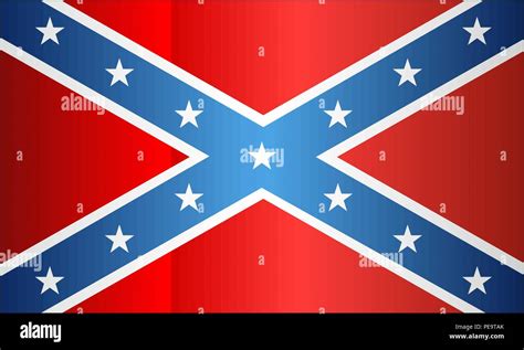 Grunge Confederate Flag Illustration The Blood Stained Banner Stock