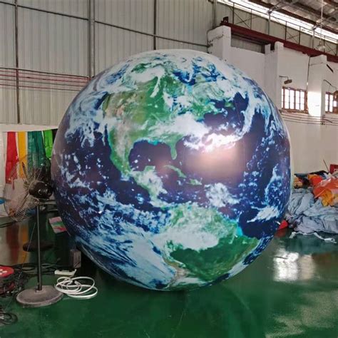 2021 Giant Inflatable Inflatable Earth Globe Ball With Lights For