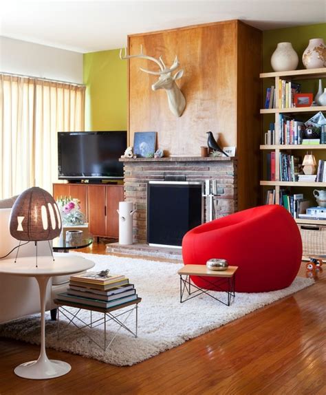 San Francisco Mid Century Mix Eclectic Living Room