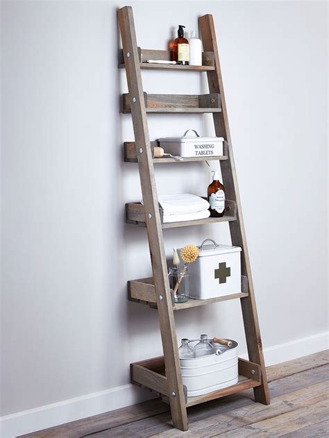 Bathroom Ladder Shelf Rustic Semis Online