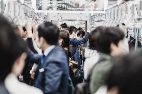 Passengers Traveling By Tokyo Metro Stock Photo Image Of Corporate Crowd
