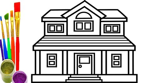How To Draw A Mansion For Kids Mansion Drawing For Kids