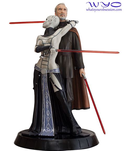 Gentle Giant Count Dooku And Asajj Ventress Statue 2 A Photo On