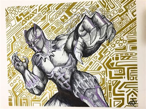 Black Panther Fan Art That One Time I Did A Good Job With A Bit