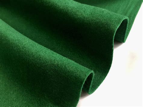 Dark Green Felt Fabric Material Craft Plain Colours Polyester 102cm