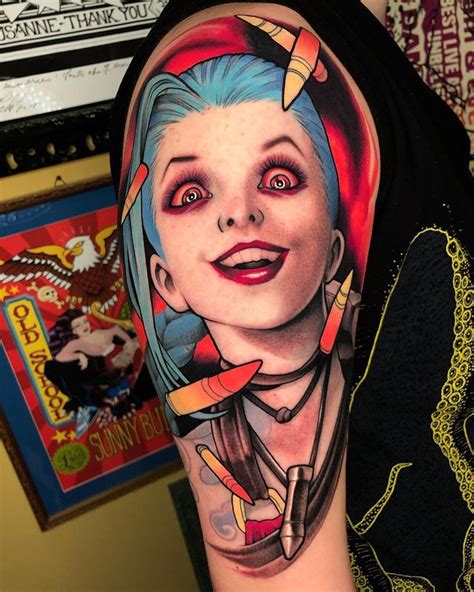 Jinx League Of Legends Tattoo