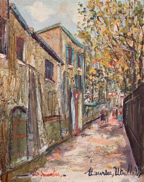 Maurice Utrillo 1883 1955 La Rue Saint Vincent à Montmartre 1933 35