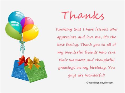 I keep our more than 20 years of friendship i would like to take a second to thank you all for taking the time to wish me a happy birthday. Thank You for Birthday Wishes on Facebook, Twitter ...