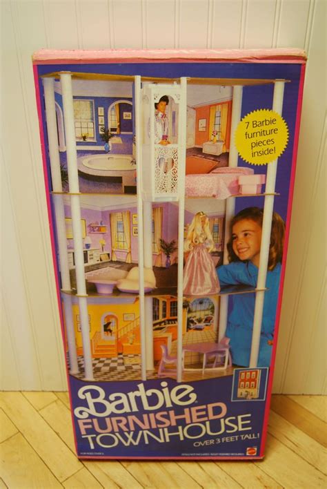 Vintage New Mattel Barbie Townhouse Furnished Elevator 1980s Sealed