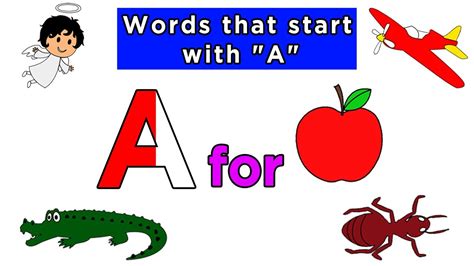 Words That Start In Letter A