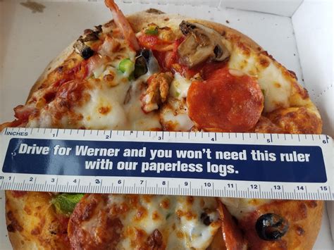 Maybe you would like to learn more about one of these? The size of this "8-inch" personal pizza from Papa John's ...