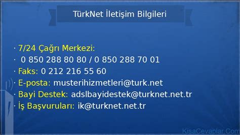 TurkNet İletişim Bilgileri 2017 2018 Çağrı Merkezi Müşteri Hizmetleri