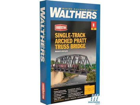 933 3870 Single Track Arched Pratt Truss Bridge Kit The Western Depot