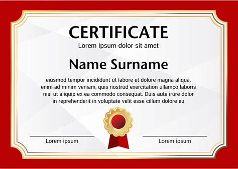 Certificate Border Red Vector Art Icons And Graphics For Free Download