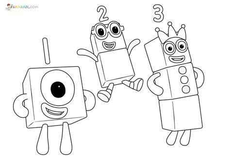 Free Printable Numberblocks Coloring Pages Printable World Holiday