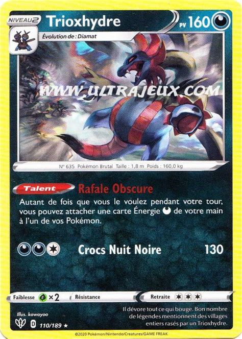Trioxhydre 110 R189 Carte Pokémon Cartes à Lunité Français