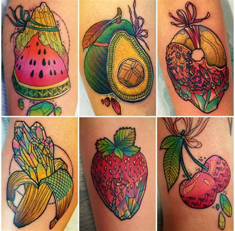 Fruit Jewels Tattoo 2017 Gem Tattoo Piercing Tattoo Color Tattoo