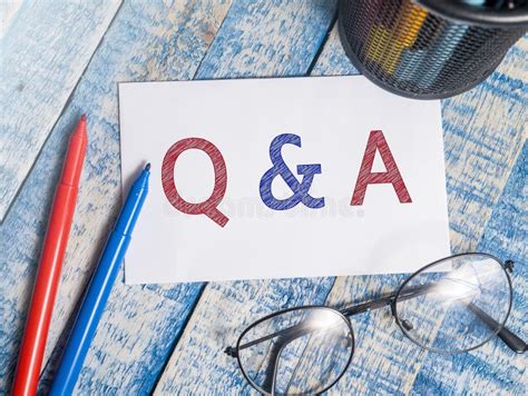 Q And A Questions And Answers Words Typography Concept Stock Photo