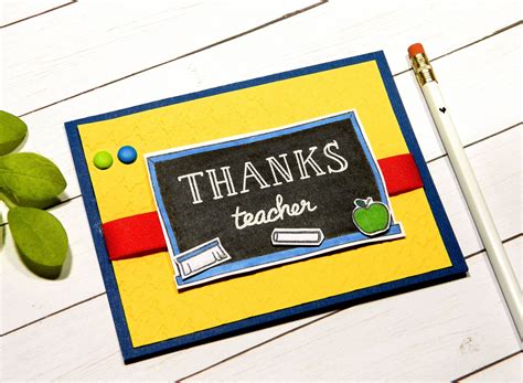 Teacher Thank You Card Teacher Appreciation Inspiring Etsy