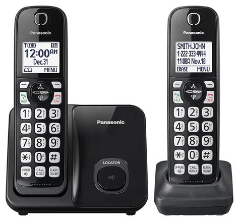 Telephone Headset, Panasonic Expandable Cordless 2-handset Landline Telephone - Walmart.com ...