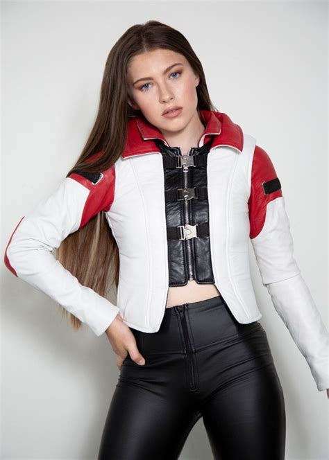 Womens Aria Tloak Mass Effect Leather Jacket In Leather Jacket