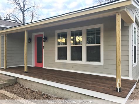 No idea where to start with this, but wondering if there's a company that specializes in this or if. Finished Front Porch Floor (Wood Front Porch Built Over ...