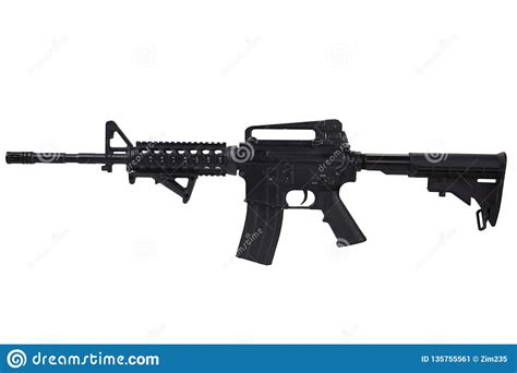 M4 Assault Rifle Isolated Stock Image Image Of Colt 135755561
