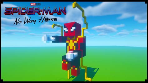 Minecraft Tutorial How To Make A Spiderman Statue Spider Man No Way