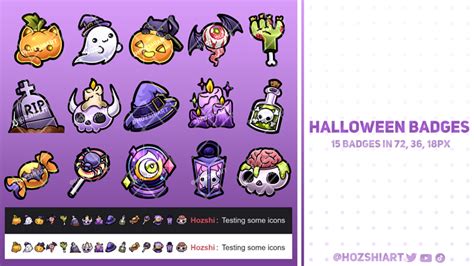 Twitch Halloween Badges Hozshi Arts Ko Fi Shop Ko Fi ️ Where