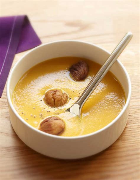 Velouté de potiron aux châtaignes par Ora-Ïto pour 6 personnes