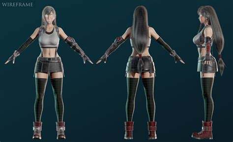 3d Model Tifa Lockhart Game Ready Vr Ar Low Poly Rigged Cgtrader