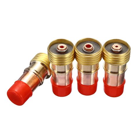 49PCS Welding Torch Stubby Gas Lens For WP 17 18 26 TIG 10 Pyrex Glass