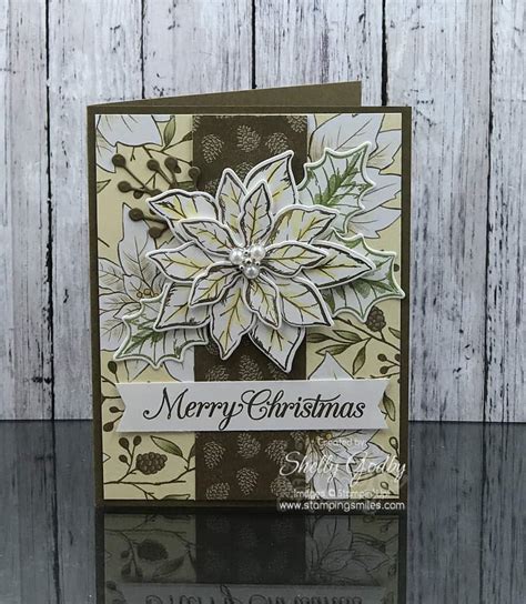 Make Handmade Christmas Cards With Stampin Up Poinsettia Petals