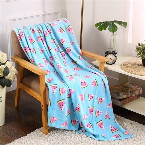 Watermelon Decorative Summer Blanket Colorful Throw Blanket For Couch