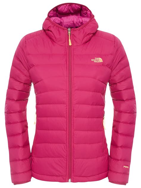 the north face mistassini hooded women s jacket in pink lyst