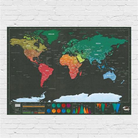 Buy Scratch World Map Travel T Online India
