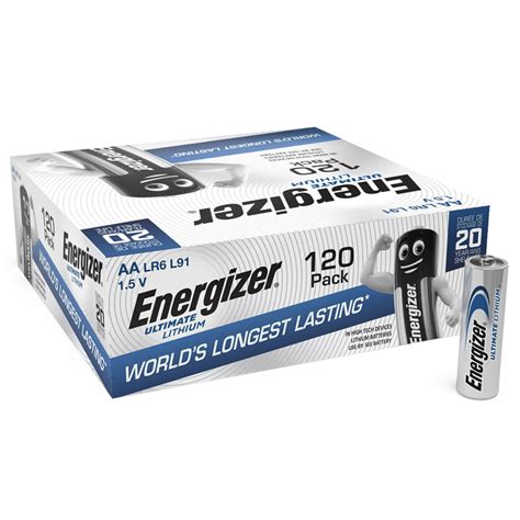 Energizer Ultimate Lithium Aa Batteries Bulk 120 Pack