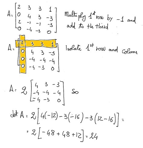 Matrices And Determinants Formula Sheet And Summary Docx Matrices And