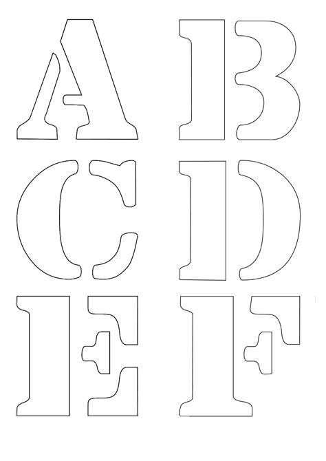 3 Inch Alphabet Stencils Free Printable Printable Templates