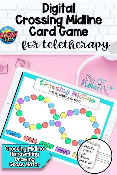 Teletherapy Crossing Midline Digital Game For Writing And Gross Motor Pr